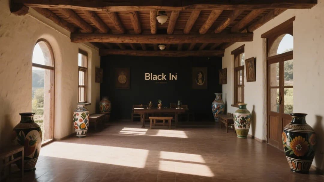 Interior de Black Llama en Cusco, mostrando su decoración artesanal.