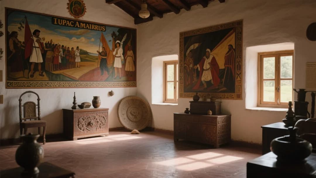 Interior de la Casa Museo de Túpac Amaru en Tinta, Cusco