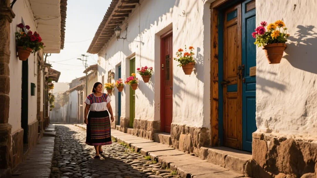 Calle Siete Borreguitos en el barrio de San Blas, Cusco