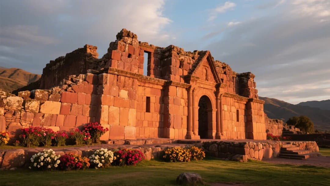 Palacio del Inca en Yucay con arquitectura de piedra tradicional