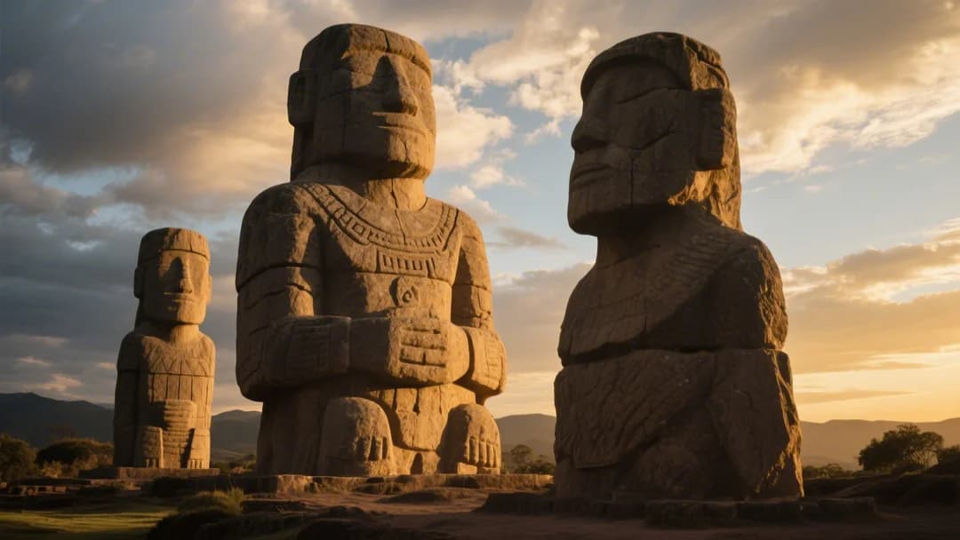 Esculturas gigantes en la Morada de los Dioses, Cusco.
