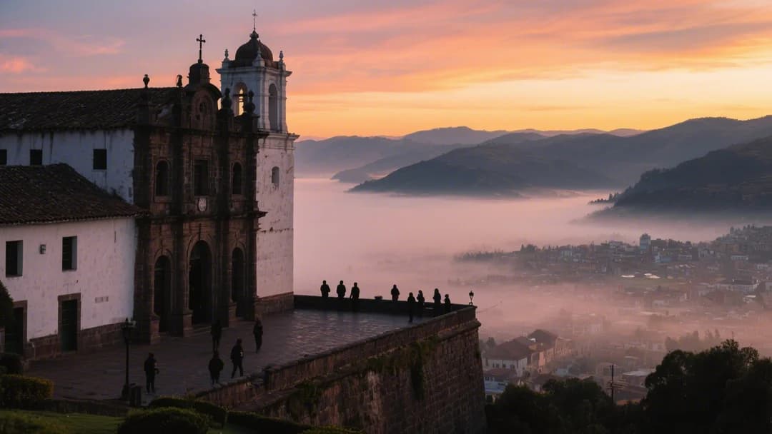 Vista desde el Mirador San Cristóbal en Cusco