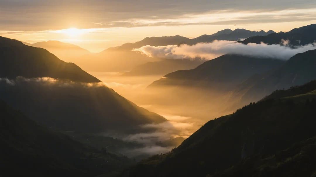 Amanecer en Tres Cruces, Paucartambo