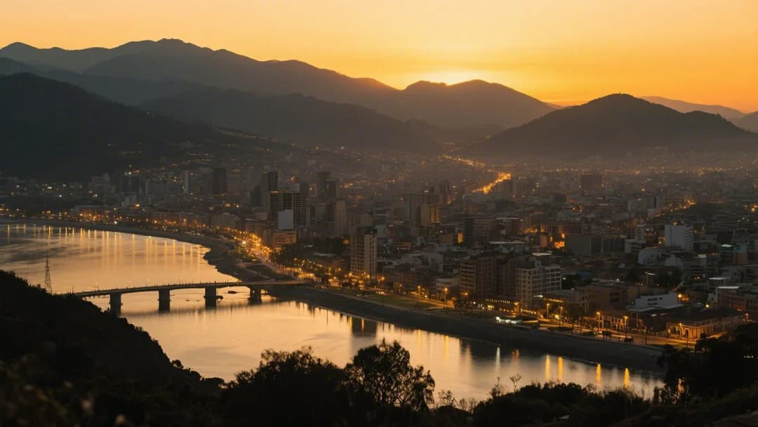 Atardecer en el Mirador Pachacútec con vista a Cusco