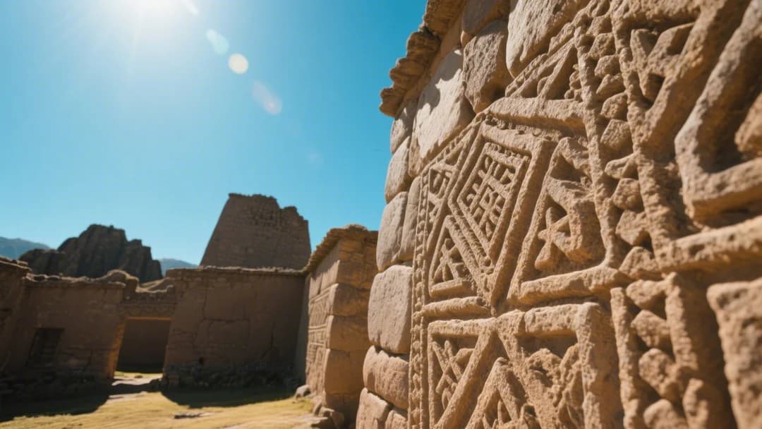 Ruinas de piedra de la ciudad preinca de Piquillacta