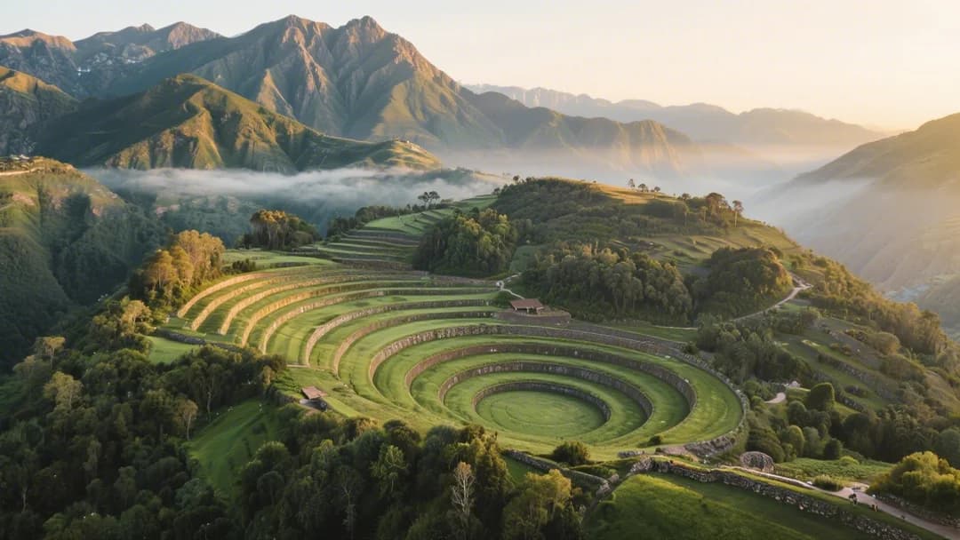 Terrazas circulares de Moray en el Valle Sagrado.