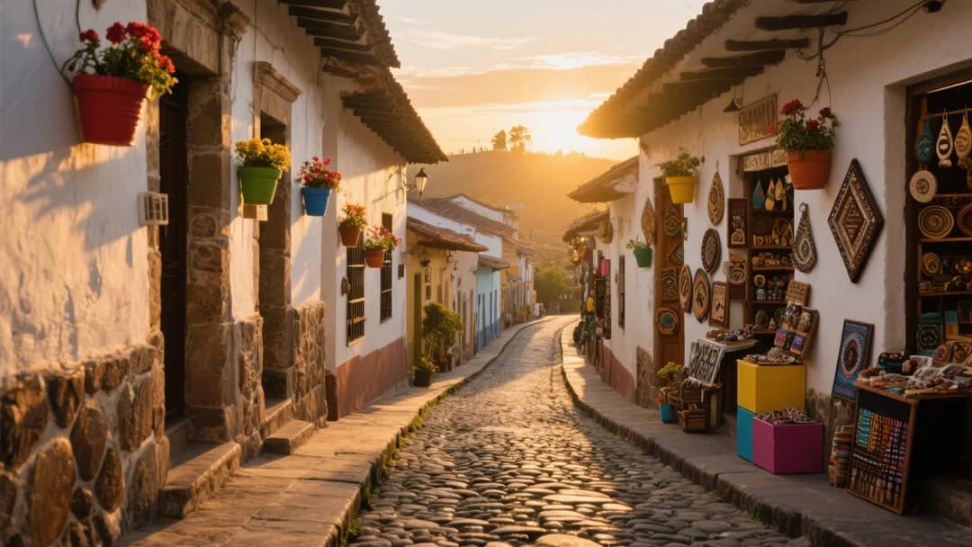 Callejón típico del barrio San Blas en Cusco que lleva al mirador