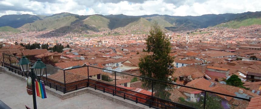 Vista desde el mirador de San Blas al atardecer